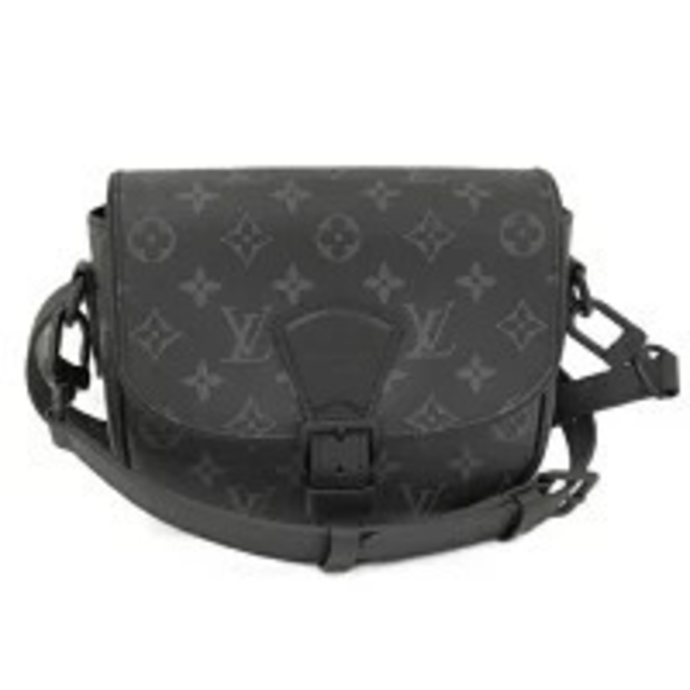 LOUIS VUITTON Montsouris Backpack Messenger Shoulder Bag Monogram Eclipse Black